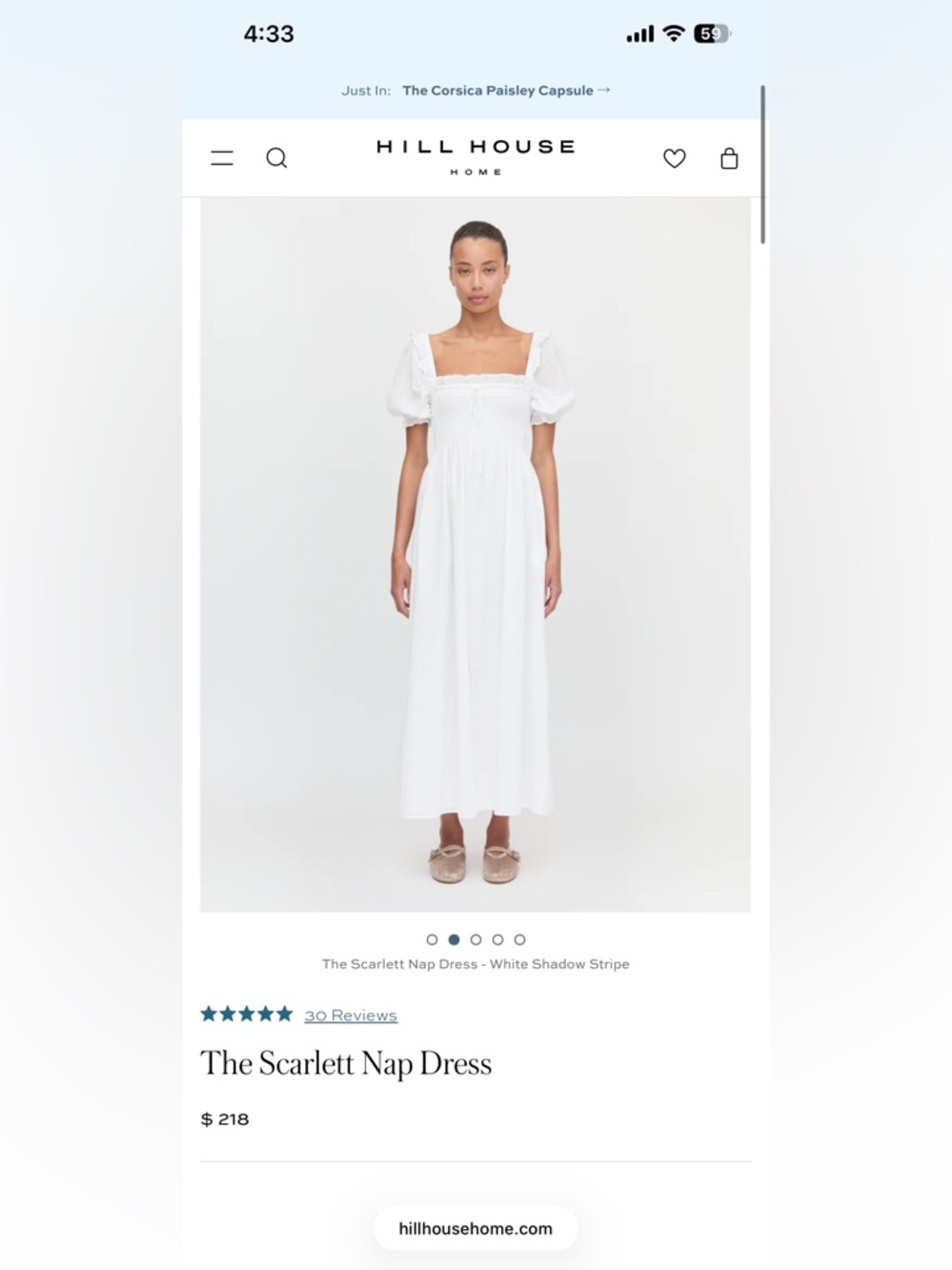 Hill house: The Scarlett Nap Dress